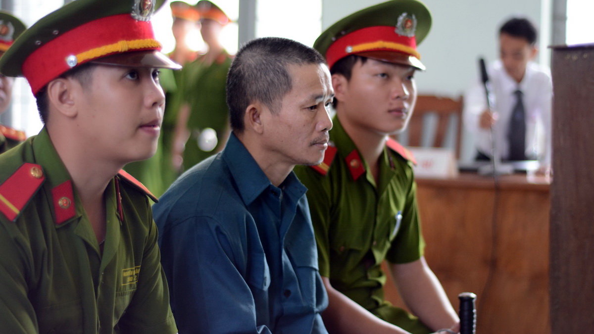 Bị cáo Nguyễn Thọ tại phiên tòa - Ảnh: Đức Trong