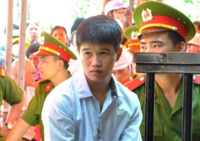 Bị cáo Nguyễn Tuấn Vũ tại tòa sáng 4-9 - Ảnh: Đ.Hà