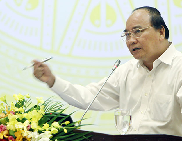 Phó thủ tướng Nguyễn Xuân Phúc phát biểu chỉ đạo hội nghị - Ảnh: TTXVN
