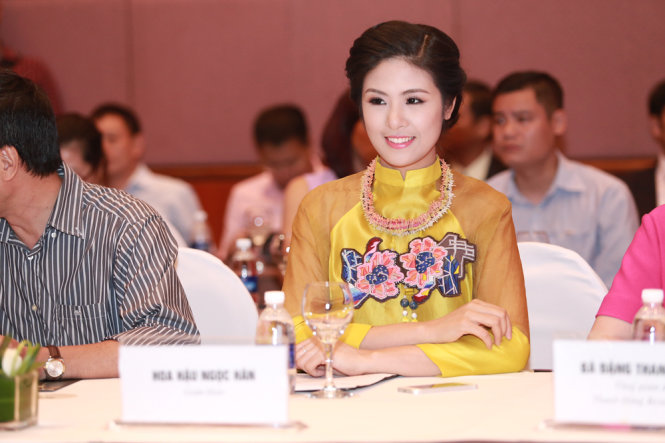 Hoa hậu Ngọc Hân là thành viên của Ban giám khảo - Ảnh: BTC cung cấp