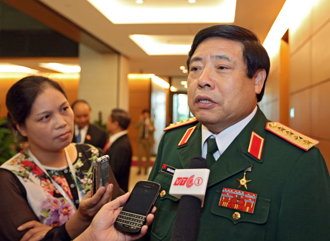 Bộ trưởng Bộ Quốc phòng Phùng Quang Thanh - Ảnh: V.Dũng