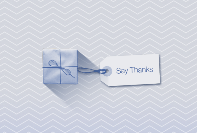 Nói lời cảm ơn (Say Thanks) qua thiệp video từ Facebook - Ảnh: Facebook