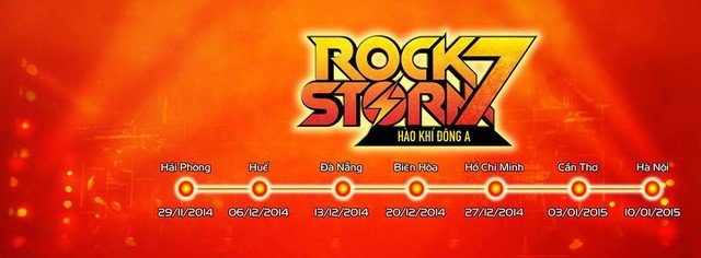 Lịch trình của RockStorm&7 – Hào khí Đông A