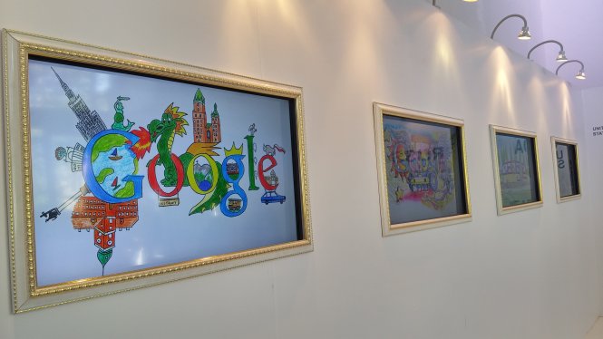 Các tác phẩm Doodle của trẻ em từ các quốc gia khác được Google giới thiệu ngày 26-11 - Ảnh: T.Trực