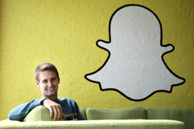 CEO Evan Spiegel của Snapchat – Ảnh: LA Times