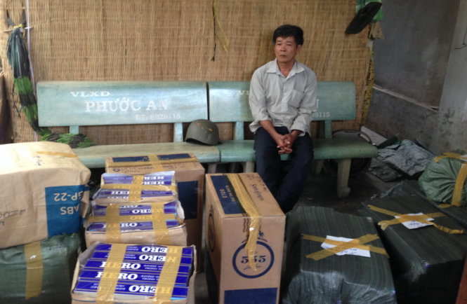 Tang vật cảnh sát phát hiện tại nhà Nguyễn Văn Nê. Ảnh Ngọc Khải