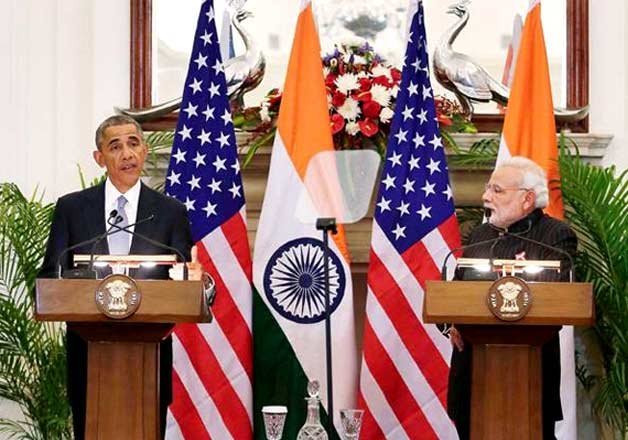 Tổng thống Mỹ Obama và thủ tướng Ấn Độ Modi - Ảnh: Reuters