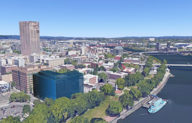 Ảnh 3D các tòa nhà từ Google Earth Pro - Nguồn: Google