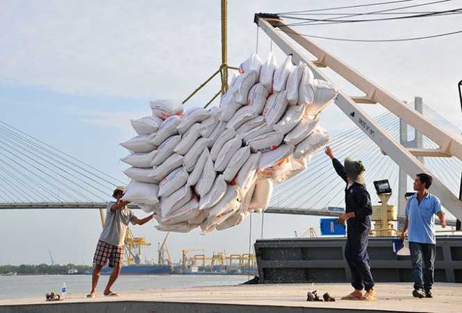 Vào thời khó khăn Việt Nam phải vay gạo của Indonesia. Nay thì mỗi năm Việt Nam xuất khẩu hàng trăm tấn gạo sang Indonesia - Ảnh: T.Đạm