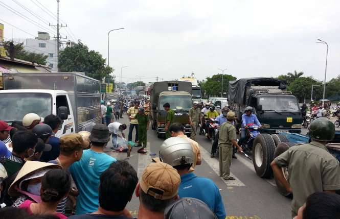 Hiện trường vụ tai nạn - Ảnh: Đức Trong