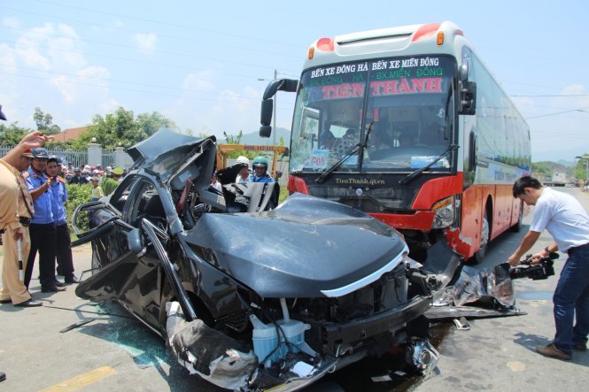 Vụ tai nạn xảy ra ở Đà Nẵng ngày 29-4 - Ảnh: Đoàn Cường
