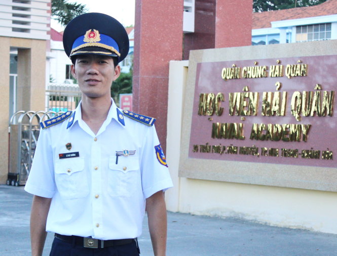 Đại úy Lê Hải Trường - Ảnh: MY LĂNG