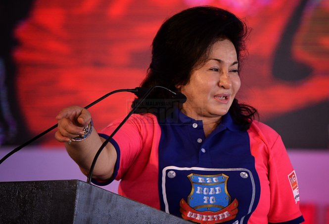 Bà Rosmah Mansor, phu nhân thủ tướng Malaysia - Ảnh: Malaysian Insider