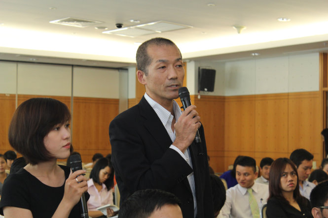 Ông Yoshida Akio (người Nhật Bản) cho rằng nên sớm có các quy định cụ thể để người nước ngoài có thể mua nhà định cư tại VN  Ảnh: ĐÌNH DÂN