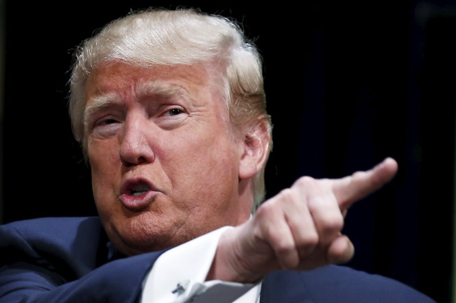Tỉ phú Donald Trump gây ấn tượng bằng những phát ngôn gây sốc - Ảnh: Reuters