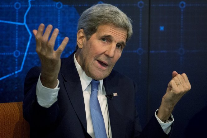 Ông Kerry nói chuyện Nga, Trung Quốc đọc trộm e-mail của ông là không nằm ngoài tưởng tượng. Ảnh: Reuters