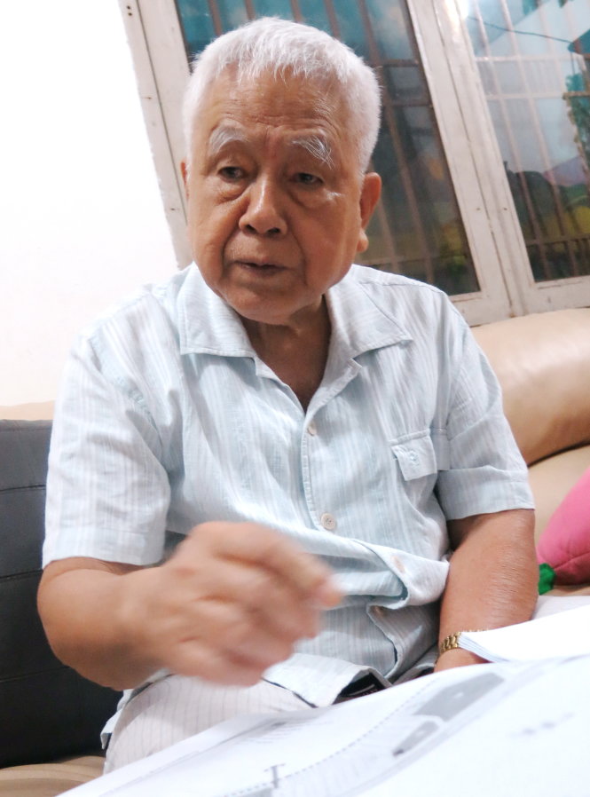 Đại tá Ngô Long Minh, nguyên tổng giám đốc Xí nghiệp Liên hợp Ba Son Ảnh: P.VŨ
