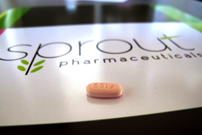 Viên thuốc Addyi (“Viagra hồng”) dự kiến được bán ra thị trường Mỹ từ ngày 17-10 tới - Ảnh: Reuters