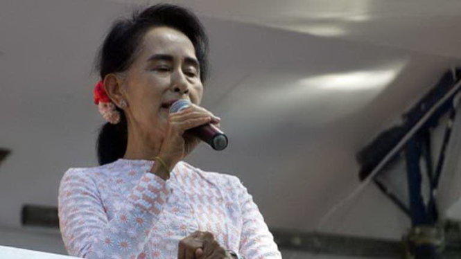 Lãnh đạo đảng đối lập NLD Aung San Suu Kyi Ảnh: AFP