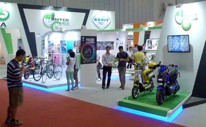 Xe đạp được triển lãm tại Vietnam Cycle 2014 - Ảnh: C.V.Kình