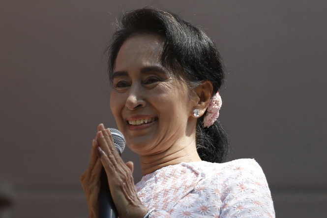 Bà Aung San Suu Kyi, lãnh đạo của NLD - Ảnh: Reuters