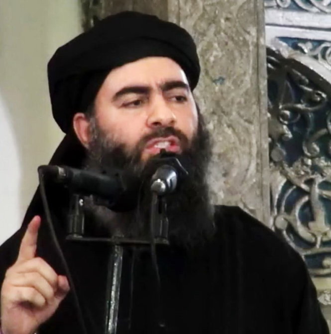 Thủ lĩnh của IS, tiến sĩ thần học Hồi giáo Abu Bakr al-Baghdadi - Ảnh: AFP