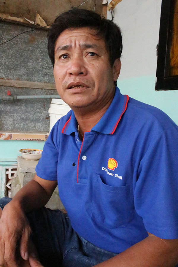Ngư dân Từ Tấn Lộc từng bị giam nhiều tháng ở Thái Lan    Ảnh: TIẾN TRÌNH