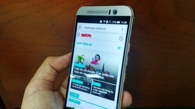 HTC One M9 - Ảnh: T.Trực