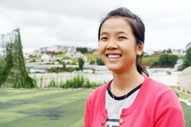 Thanh Thảo đang ở Đà Lạt chăm sóc cho chị sinh con và chờ kết quả xét tuyển Ảnh: M.VINH