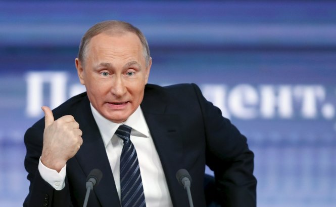 Ông Putin nói sẵn sàng phát triển quan hệ với Mỹ. Ảnh: Reuters