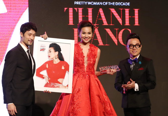 Giải thưởng Người phụ nữ của thập kỷ - Pretty woman of the decade được trao cho người mẫu – diễn viên Thanh Hằng.