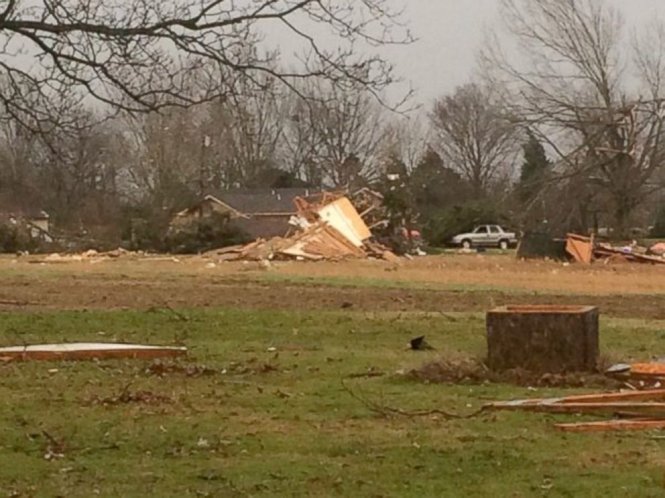 Một số ngôi nhà ở Mississippi bị bão phá hủy - Ảnh: ABC News