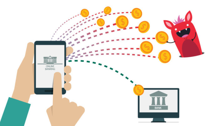 Thông tin tài chính của bạn có thể rơi vào tay kẻ xấu khi giao dịch ngân hàng trực tuyến qua mạng Wi-Fi công cộng - Ảnh minh họa: Kaspersky