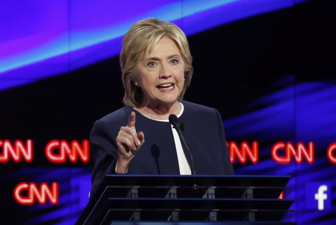 Cựu Ngoại trưởng Mỹ Hillary Clinton là ứng cử viên tổng thống lớn - Ảnh: Reuters