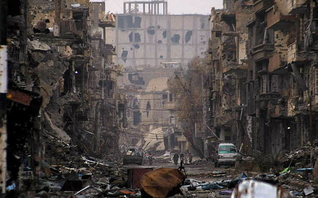 Thành phố Deir Ezzor hoang tàn, đổ nát sau những ngày tháng chiến tranh - Ảnh: Getty Images