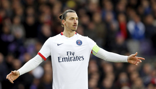 Tiền đạo người Thụy Điển, Zlatan Ibrahimovic - Ảnh: Reuters