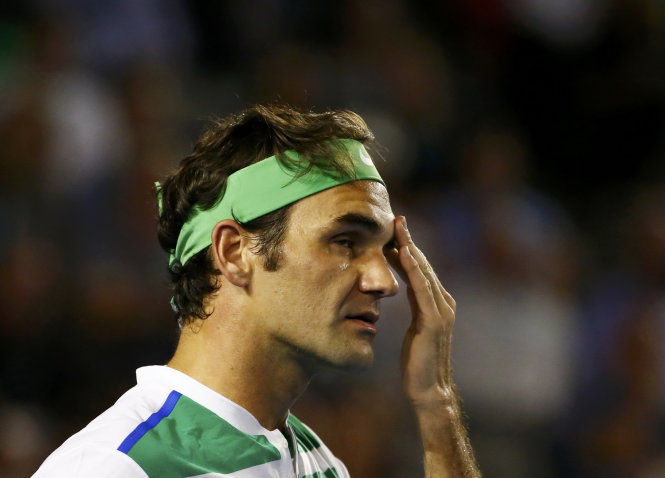 Federer đã chơi trận đấu không tốt trước Djokovic. Ảnh: Reuters