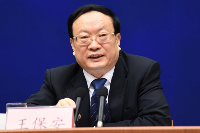 Ông Vương Bảo An, Tổng cục trưởng Tổng cục Thống kê Trung Quốc - Ảnh: Washington Post