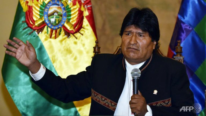 Tổng thống Bolivia Evo Morales - Ảnh: AFP
