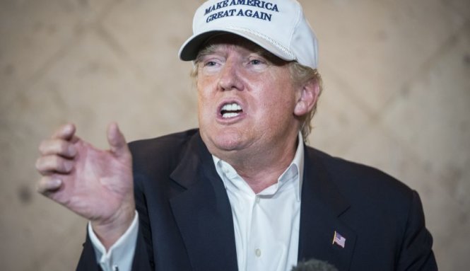 Ông Trump trong chiến dịch tranh cử tại bang Texas tháng 7-2015 - Ảnh: Fortune