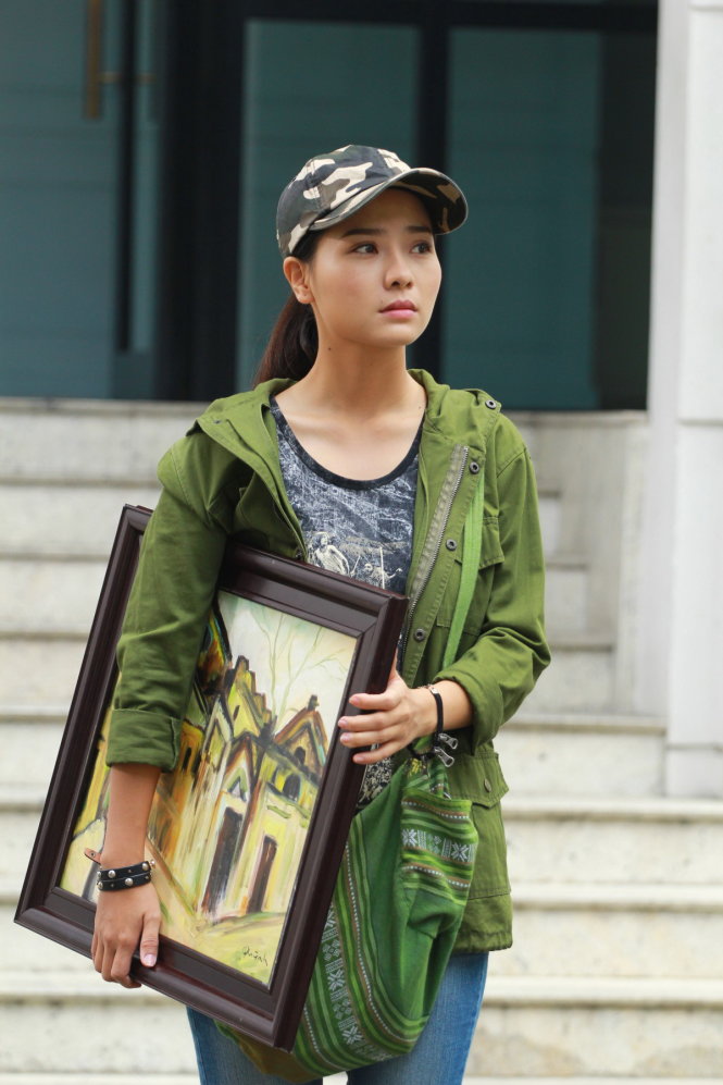 Khánh Hiền (vai Quỳnh) trong phim Những đóa quân tử lan - Ảnh: B.L.