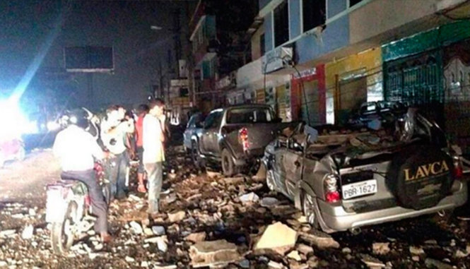 Hình ảnh đổ nát tại Ecuador sau trận động đất - Ảnh lấy từ twitter