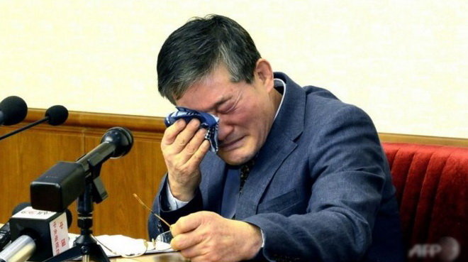 Ông Kim Dong-Chul bị buộc tội phá hoại và làm gián điệp - Ảnh: AFP