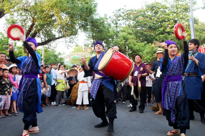 Điệu nhảy Yosakoi truyền thống của Nhật Bản - Ảnh: Minh An
