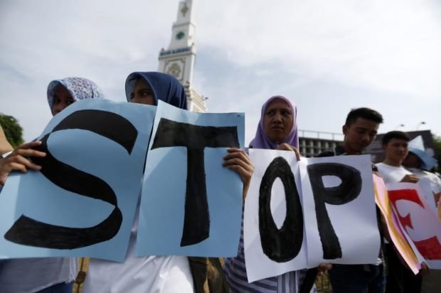 Tuần hành phản đối bạo hành tình dục trẻ em ở Banda Aceh, Indonesia
- Ảnh: The Star
