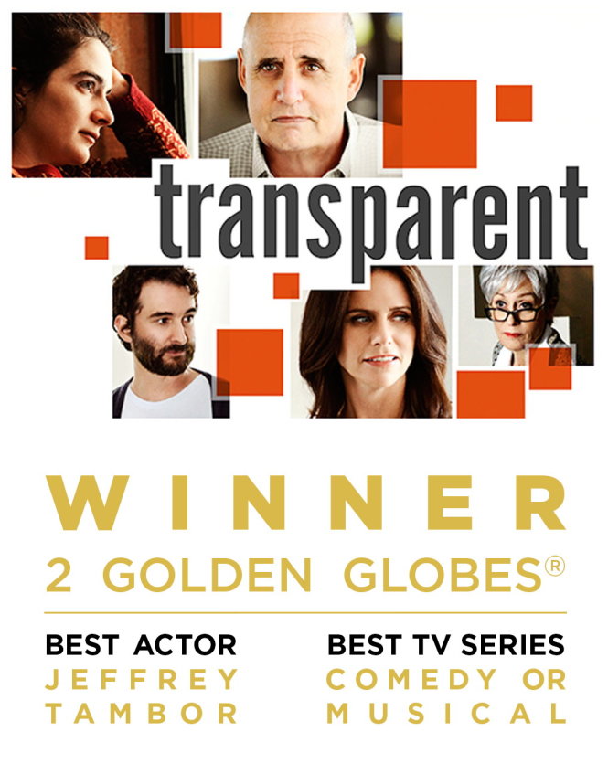 Phim dài tập Transparent là sản phẩm trực tuyến đầu tiên của Amazon Studios đoạt hai giải Quả cầu vàng năm 2014. Ảnh Internet