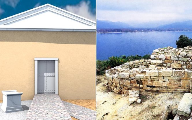 Khu vực được nhà khảo cổ học Hi Lạp xác định là nơi có mộ của triết gia Aristotle - Ảnh: Ekathimerini