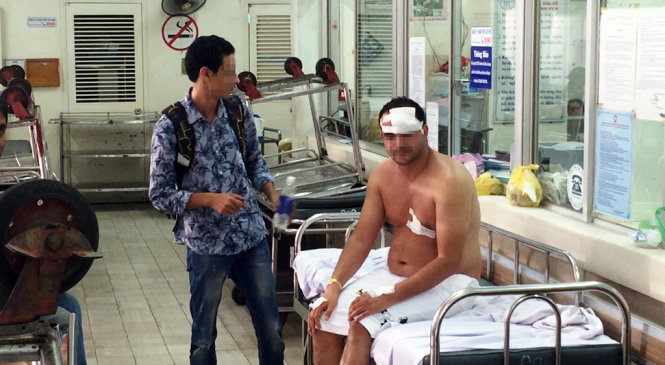 Hiện sức khỏe anh Rachid đã ổn định, đang được các bác sĩ theo dõi tại bệnh viện - Ảnh: Ngọc Khải