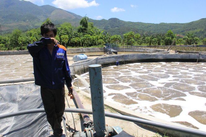 Nhà máy xử lý nước thải của Công ty Quốc Việt tại KCN Liên Chiểu, Đà Nẵng từng nhiều lần bị người dân phản ứng vì gây mùi hôi- Ảnh: TRƯỜNG TRUNG.