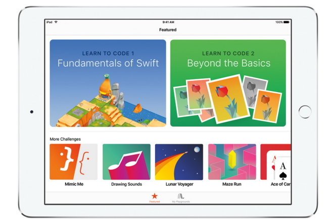 Ứng dụng dạy lập trình Swift qua các hình ảnh đồ họa đẹp mắt Apple Swift Playgrounds - Ảnh: Apple